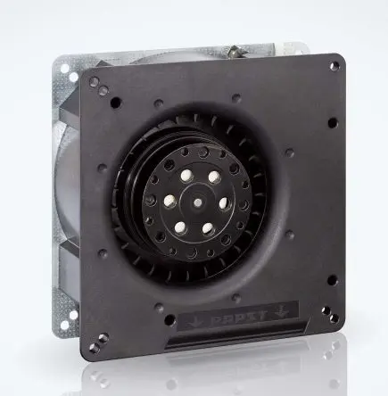 Produktfoto 1 von ebm-papst RG 90 N Zentrifugallüfter, Zentrifugal, 24V dc, DC, 55 m³/h 135 mm, 55 dB 135mm, 2200 U/min 38 mm, Kugel