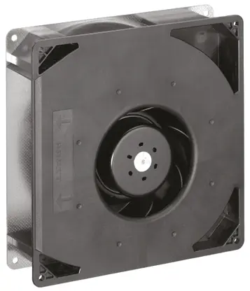 Produktfoto 1 von ebm-papst RG 160 N Radialgebläse, radial, 24 V dc, DC, 66dB, 220 x 220 x 56mm, 2850U/min, Kugellager