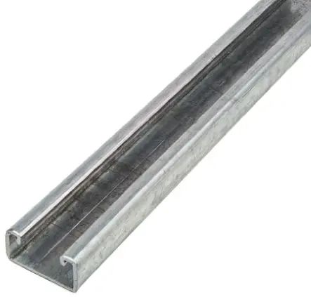 Produktfoto 1 von Unistrut Galvanisierter Stahl Strebe Glatte Führung 41 x 21 mm, Länge 2 m