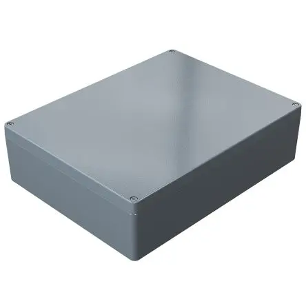 Produktfoto 1 von Rose Aluminium Standard; Gehäuse; Aluminiumdruckguss; Grau; IK09 IP66 Breite 310 mm Höhe 110 mm Länge 400 mm