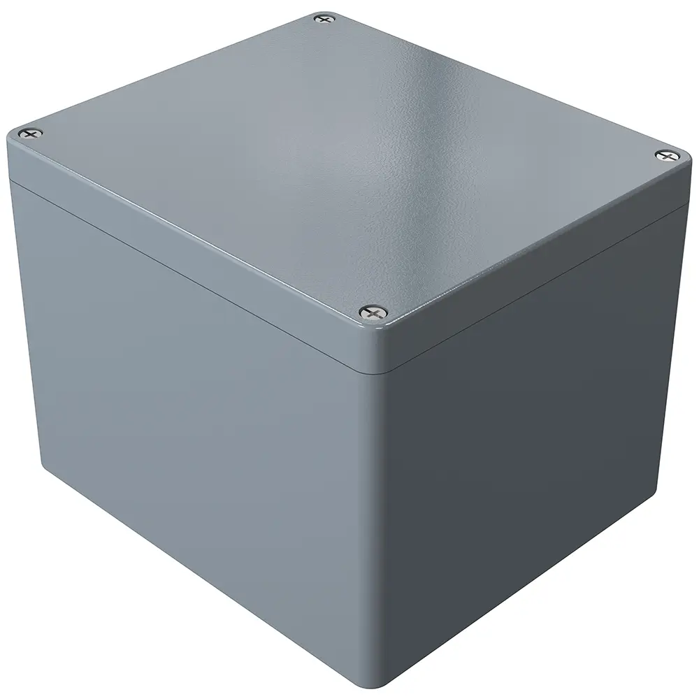 Produktfoto 1 von Rose Aluminium Standard; Gehäuse; Aluminiumdruckguss; Grau; IK09 IP66 Breite 200 mm Höhe 180 mm Länge 230 mm