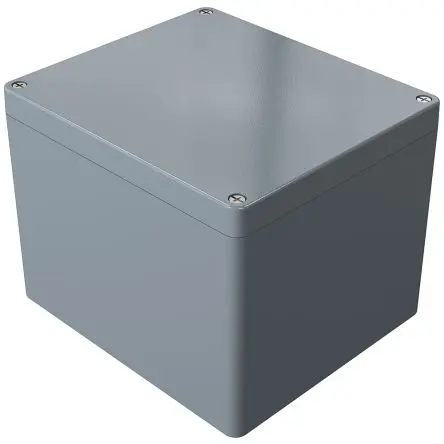 Produktfoto 1 von Rose Aluminium Standard; Gehäuse; Aluminiumdruckguss; Grau; IK09 IP66 Breite 200 mm Höhe 180 mm Länge 230 mm