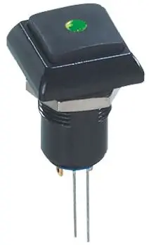 Produktfoto 1 von APEM IP Druckschalter Grün Beleuchtet Rastend Panel Ø 13.6 mm / 5A 48 V ac, IP67