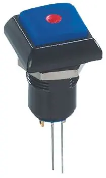 Produktfoto 1 von APEM IP Druckschalter Rot Beleuchtet Rastend Panel Ø 13.6 mm / 5A 48 V ac, IP67