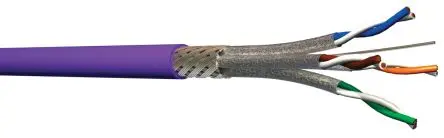 Produktfoto 1 von Multimedia Connect MMC Cat7 Ethernet-Kabel, 250 m, Violett Abgeschirmt Geschirmt, Aussen ø 7.6 mm Außen-ø , Raucharm