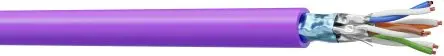 Produktfoto 1 von Multimedia Connect MMC Cat6a Ethernet-Kabel, 100 m, Violett Abgeschirmt Geschirmt, Aussen ø 7.4 mm Außen-ø , Raucharm