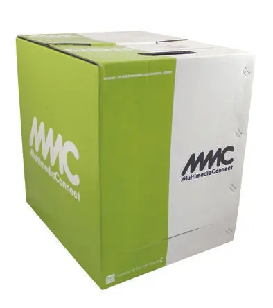 Produktfoto 1 von Multimedia Connect MMC Kat. 6 Ethernet-Kabel, 305 m, Blau Abgeschirmt Geschirmt, Aussen ø 7 mm Außen-ø , Raucharm