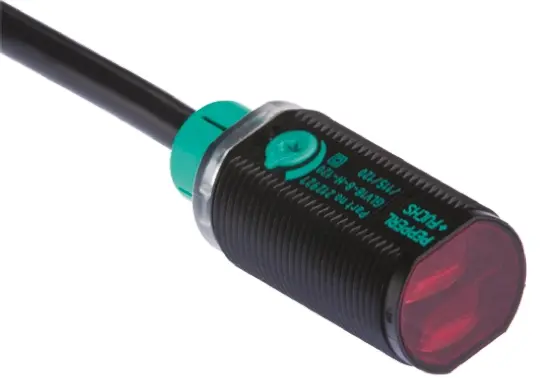 Produktfoto 1 von Pepperl + Fuchs GLV18 zylindrisch Optischer Sensor, Diffus, Bereich 50 mm → 200 mm, NPN Ausgang, Anschlusskabel