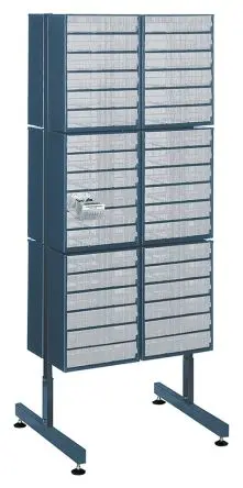 Produktfoto 1 von Raaco Stahl Schubladenmagazin Blau, 1600 mm x 622mm x 570 mm