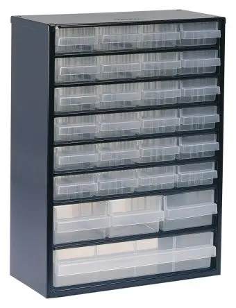 Produktfoto 1 von Raaco 28 Stahl Schubladenmagazin Blau, 417 mm x 306mm x 150 mm