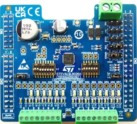 Produktfoto 1 von STMicroelectronics L9026 Mehrkanal-Treiber-Evaluierungsplatine SPI, Evaluierungsplatine Entwicklungstool Microcontroller