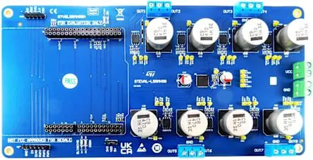 Produktfoto 1 von STMicroelectronics L99MH98 Konfigurierbare Oktal-Halbbrücken-Vorsteuerungsboard SPI, Evaluierungsplatine