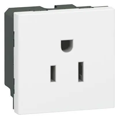 Produktfoto 1 von Legrand Mosaïc Steckdose NEMA 5-15R 1-fach Innen Polycarbonat Weiß / 15A