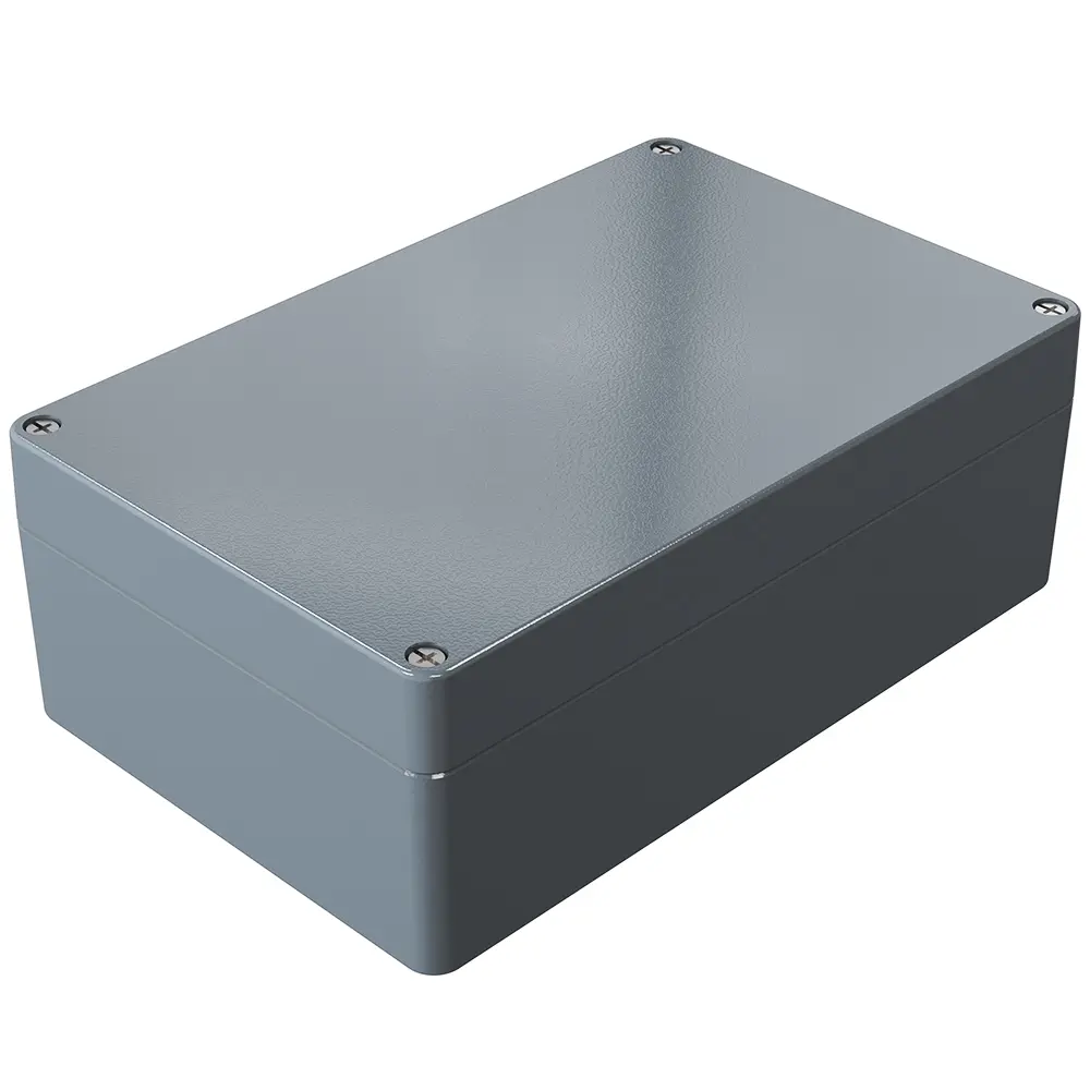 Produktfoto 1 von Rose Aluminium Standard; Gehäuse; Aluminiumdruckguss; Grau; IK09 IP66 Breite 180 mm Höhe 280 mm Länge 280 mm