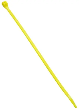 Produktfoto 1 von HellermannTyton LR55 Nylon 6.6 Kabelbinder Lösbar Gelb 4.7 mm x 195 mm