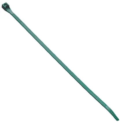Produktfoto 1 von HellermannTyton LR55 Nylon 6.6 Kabelbinder Lösbar Grün 4.7 mm x 195 mm