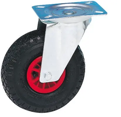Produktfoto 1 von Guitel Hervieu Drehlager Lenkrolle, Rad ø 260mm, 200kg, Ges H. 305mm, Rad B. 85mm, 200 x 160mm, Platte, Pneumatisch