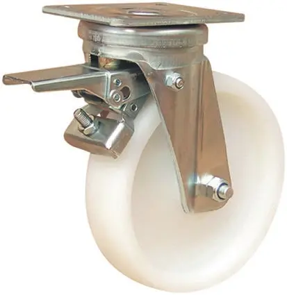 Produktfoto 1 von Guitel Hervieu Gebremst, schwenkbar Lenkrolle, Rad ø 150mm, 700kg, Ges H. 211mm, Rad B. 45mm, 140 x 110mm, Platte,
