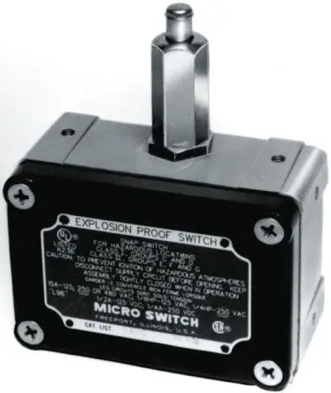 Produktfoto 1 von Honeywell EX Endschalter, Stößel 1 Schließer/1 Öffner, IP67, IP66, IP65, Aluminiumdruckguss 480V ac 15A
