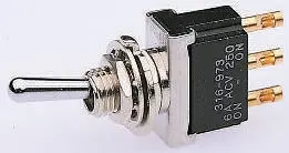 Produktfoto 1 von TE Connectivity Panel Kippschalter 4-poliger Schließer, Ein-Ein, 250 V ac, 6A, Lot