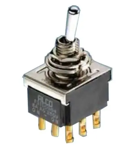 Produktfoto 1 von TE Connectivity Panel Kippschalter 1-poliger Umschalter, Ein-Aus-Ein, 12 V dc, 250 V ac, 4A, IP67, IP68, Lot