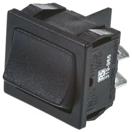 Produktfoto 1 von Arcolectric Panel Wippschalter DPST Ein-Neutral-Ein Ein-Aus, 10A, IP66