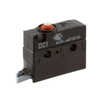 Produktfoto 1 von ZF Mikroschalter Taste-Betätiger Kabel, 1-poliger Umschalter, 250 V ac, 6A IP6K7 1.96N -40 °C - 105 °C