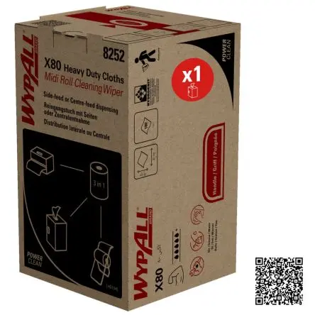 Produktfoto 1 von WYPALL 2in1 Midi Lappen für Reinigung Zellulose Karton 180 pro Paket Stk. Weiß, 31 cm x 31 cm Mehrmalige Verwendung
