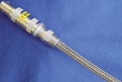 Produktfoto 1 von HellermannTyton Helagaine Kabelschlauch Schwarz, Grau Kupfer für Kabel-Ø 8mm bis 11.5mm, Länge 100m Umflochten Dehnbar