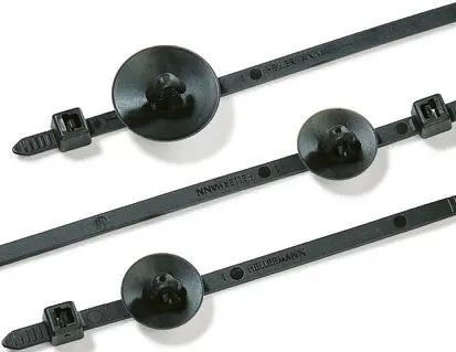 Produktfoto 1 von HellermannTyton T80RSFT Nylon 6.6 Kabelbinder Nicht lösbar Schwarz 4.6 mm x 190 mm