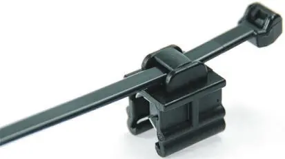 Produktfoto 1 von HellermannTyton EdgeClip Nylon 6.6 Kabelbinder Baugruppe Grau 4.6 mm x 150 mm