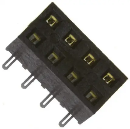 Produktfoto 1 von Samtec SMM Leiterplattenbuchse Gerade Oberfläche 8-polig / 2-reihig, Raster 2 mm Lot