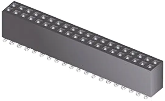 Produktfoto 1 von Samtec SFMC Leiterplattenbuchse Gerade Oberfläche 12-polig / 2-reihig, Raster 1.27 mm Lot
