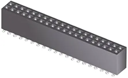 Produktfoto 1 von Samtec SFMC Leiterplattenbuchse Gerade Oberfläche 12-polig / 2-reihig, Raster 1.27 mm Lot