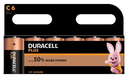 Produktfoto 1 von Duracell Plus Power, LR14, Alkalisch, C Batterie, 1.5 V, 7.75 Ah