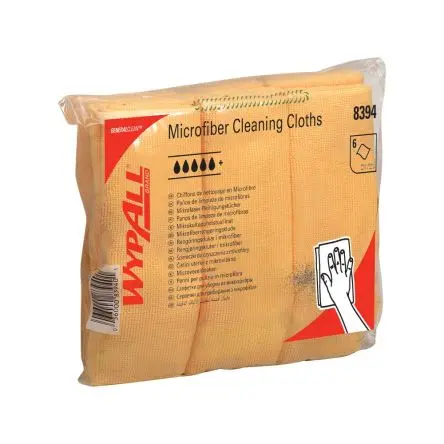 Produktfoto 1 von WYPALL WYPALL Lappen für Oberflächenreinigung Mikrofaser Beutel Trocken 6 pro Paket Stk. Gelb, 400 x 400 mm Mehrmalige