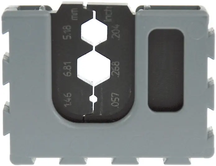 Produktfoto 1 von RS PRO MCT Crimp-Matrizensatz Schwarz, Crimpmatrize