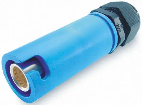 Produktfoto 1 von ITT Cannon Veam Snaplock Leistungssteckverbinder Blau, 1kV / 250A, Kabel IP65