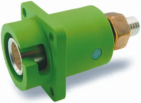 Produktfoto 1 von ITT Cannon Veam Snaplock Netzsteckverbinder Grün, 1kV 1 / 250A, Panel IP67