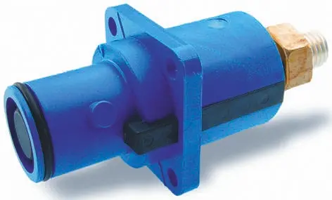 ITT Cannon Veam Snaplock Netzsteckverbinder Stecker Blau 1P, 1,0 kV / 250A, Tafelmontage IP 67