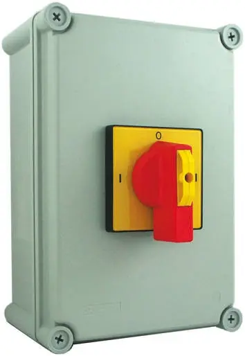 Produktfoto 1 von RS PRO Trennschalter 6P-polig 25A DIN-Schiene Rot IP 65 11kW 690V ac