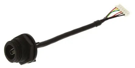 Produktfoto 1 von Bulgin Stecker 400 USB-Kabel, Mini-USB Typ AB (montierbar) Stecker / 6-polige Kopfleiste, 100 mm USB 2.0 Schwarz