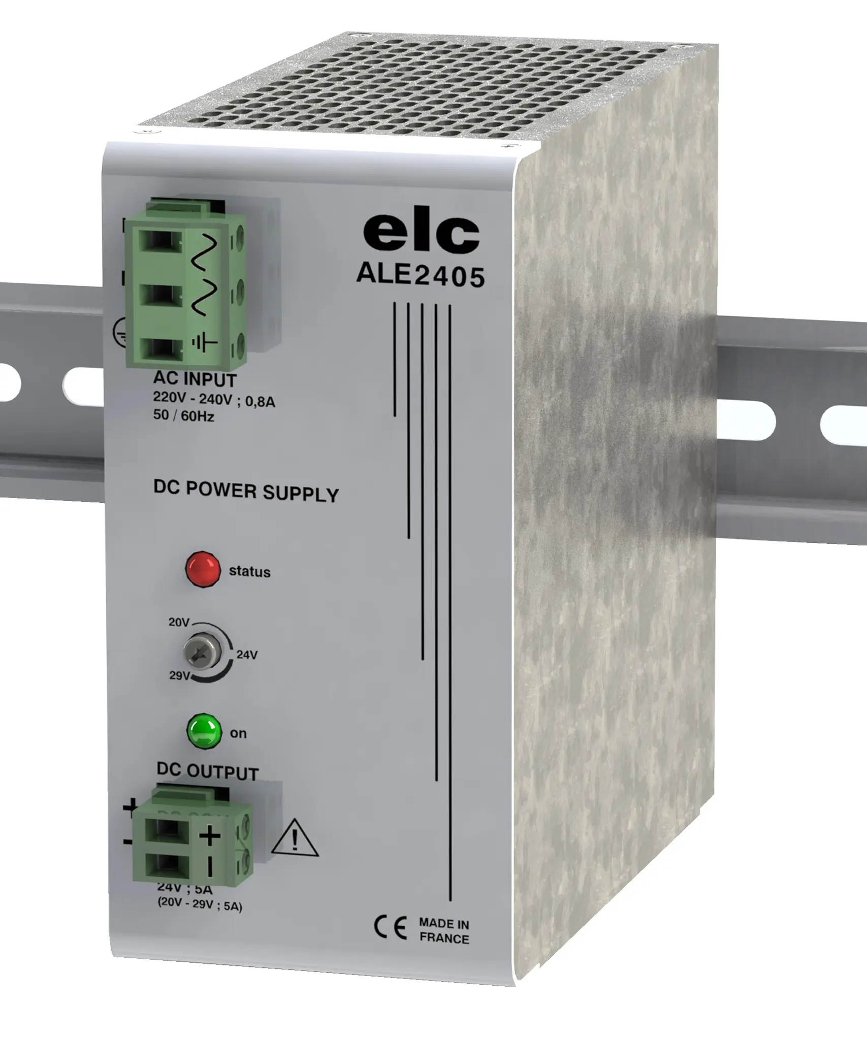 Produktfoto 1 von ELC ALE DIN RAIL DIN-Schienen Netzteil Getaktet 24V dc / 5A 150W 230V ac