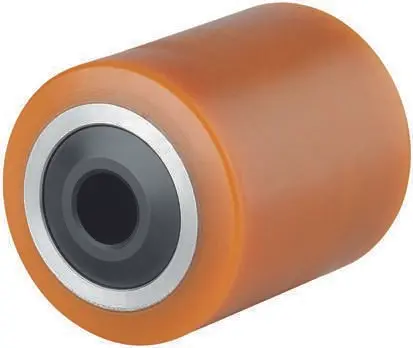 Produktfoto 1 von Tente Rollwagenrolle Gelb, Mat. Polyurethan, 1000 kg Ø 85 mm, B. 95 mm