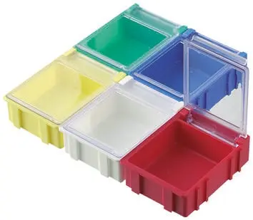 Licefa Kleinteilebox, ABS Klar, 21 mm x 56 mm x 42 mm