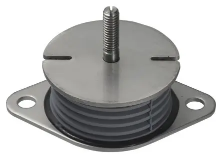 Produktfoto 1 von Taica Silikon Zylindrisch Gummipuffer, Kompression Bohrung 10 mm M10, Ø 76 mm x 64 mm