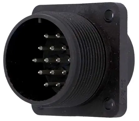Produktfoto 1 von Amphenol Industrial, MS3102A Kupferlegierung MIL-Spec Rundsteckverbinder Gerade, 37-polig, 500 V ac, 700V dc,