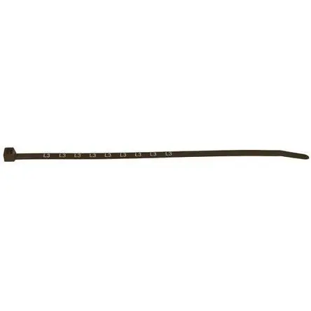 Produktfoto 1 von HellermannTyton T50R PRN Nylon 6.6 Kabelbinder Bedruckte IDs für Zähleranlagen Braun 4.6 mm x 200 mm