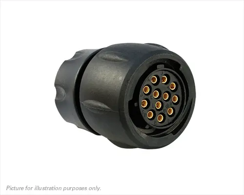 Souriau Sunbank by Eaton UTS 14 Standard Rundsteckverbinder Buchse 12-polig Buchse 10A Kabel IP68, IP69K