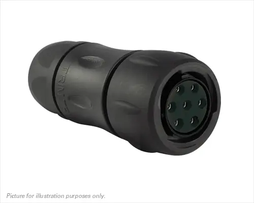 Produktfoto 1 von Souriau Sunbank by Eaton UTS 14 Standard Rundsteckverbinder Buchse 7-polig Buchse 16A Kabel IP68, IP69K